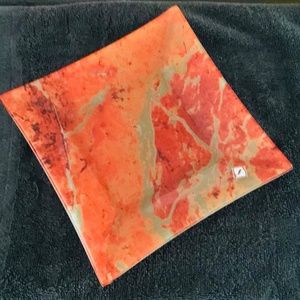 Sebino Arte Fall Colors, made in Italy 7 inch glass plate